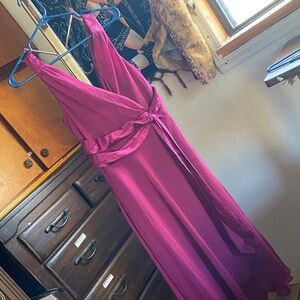 Evan Picone Fuchsia High Low Dress